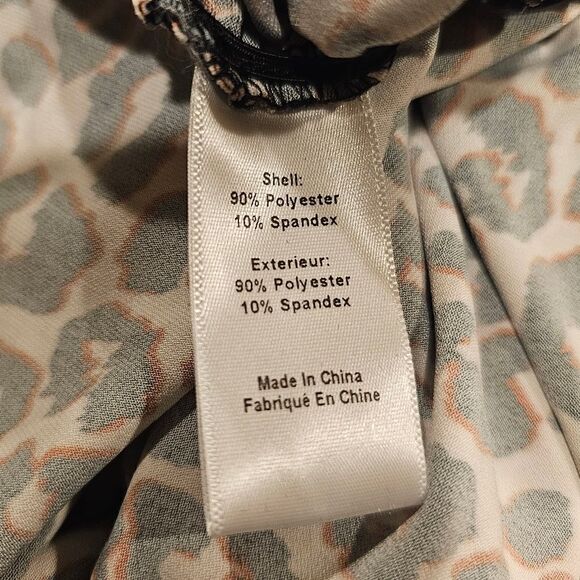 NWT LIKELY Leopard Long Sleeve Bodycon Dress - Size 12 - Picture 9 of 9